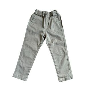 Uniqlo Tan beige Pants Classic school Uniform Toddler Boys Size 110 4-5T